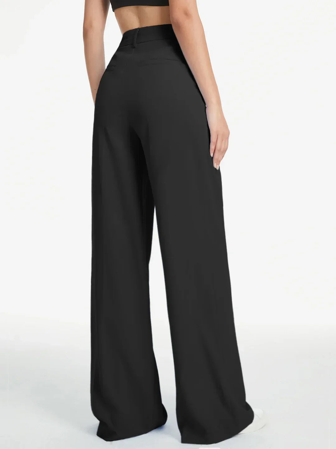 Women's High-Waisted Wide-Leg Relaxed Fit Trousers