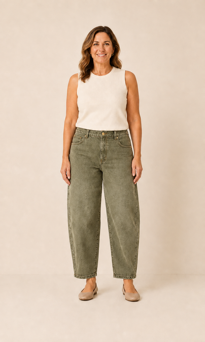 The Ease-Line™ Barrel Jean