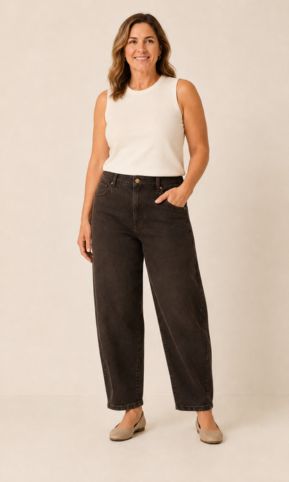 The Ease-Line™ Barrel Jean
