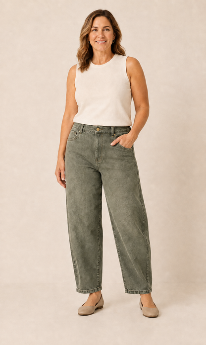 The Ease-Line™ Barrel Jean