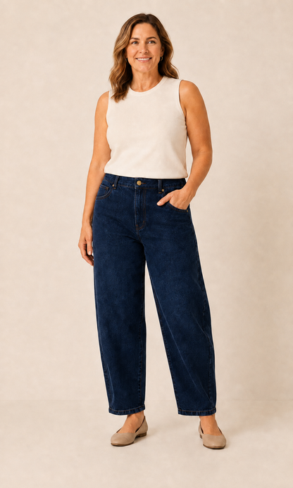 The Ease-Line™ Barrel Jean