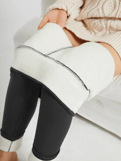Premium Cozy Knit High-Waisted Leggings for Running, Yoga, and Everyday Workouts