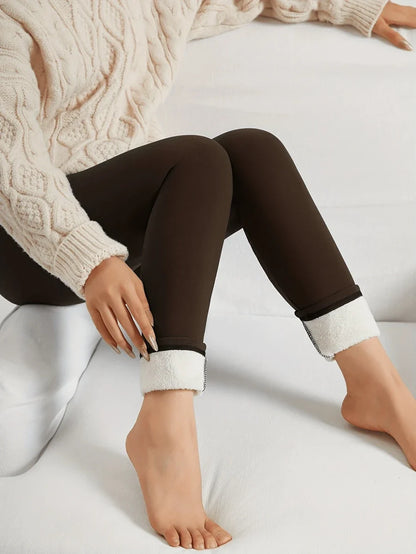 Premium Cozy Knit High-Waisted Leggings for Running, Yoga, and Everyday Workouts