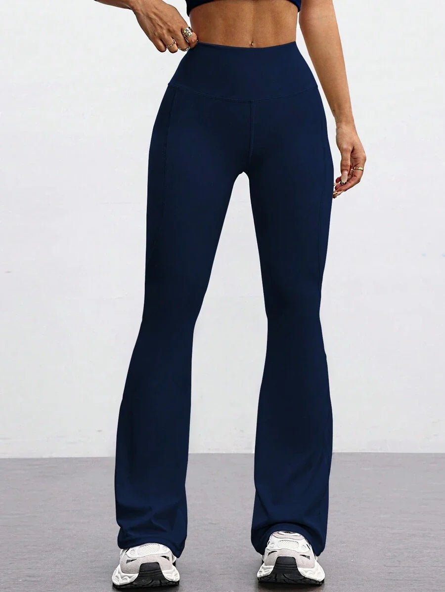 FlareFlex High-Waisted Fleece-Lined Flare Leggings