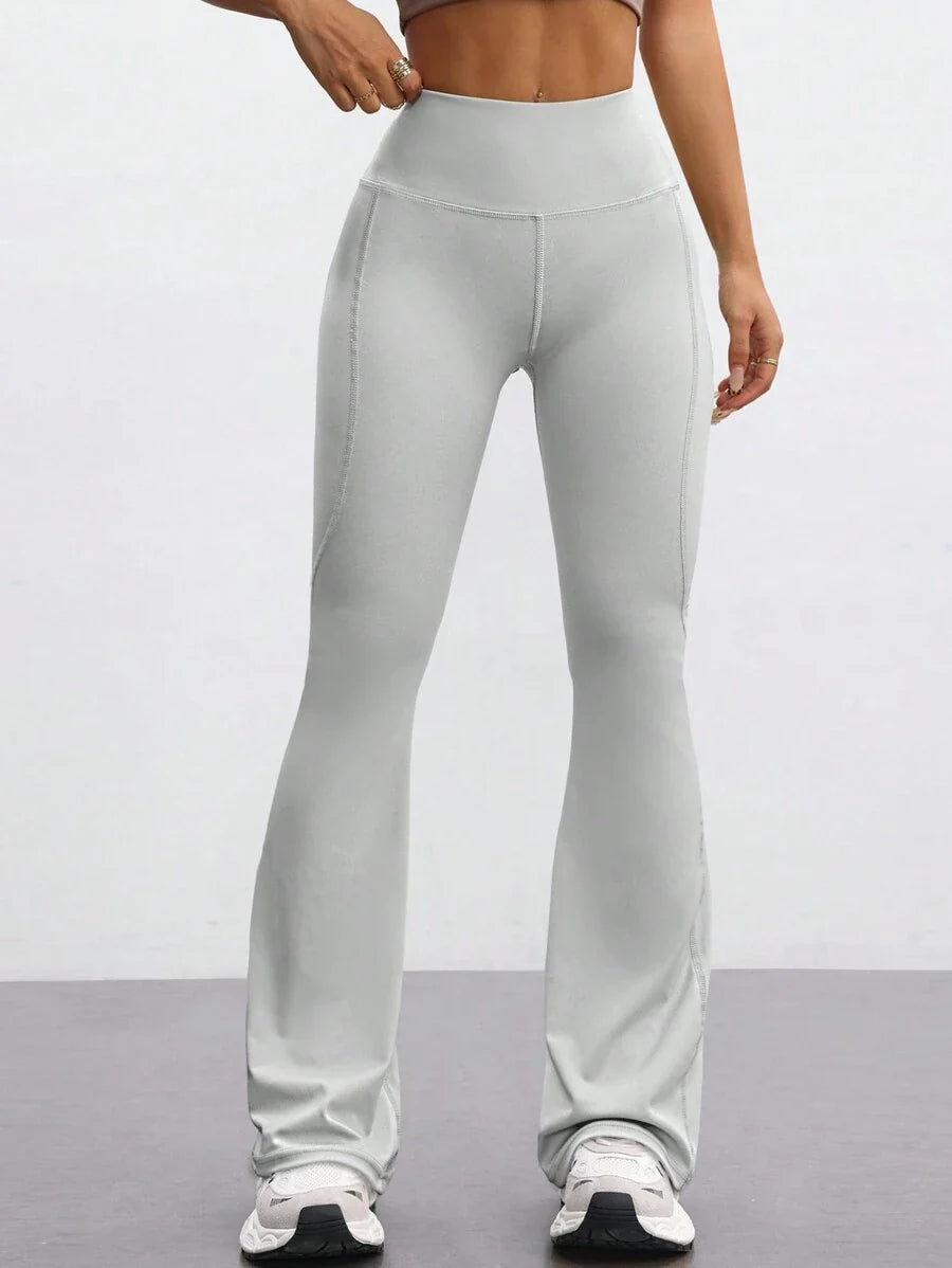 FlareFlex High-Waisted Fleece-Lined Flare Leggings