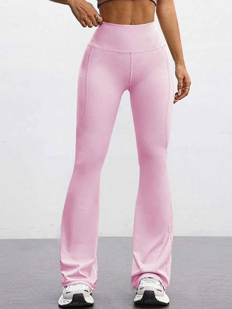 FlareFlex High-Waisted Fleece-Lined Flare Leggings