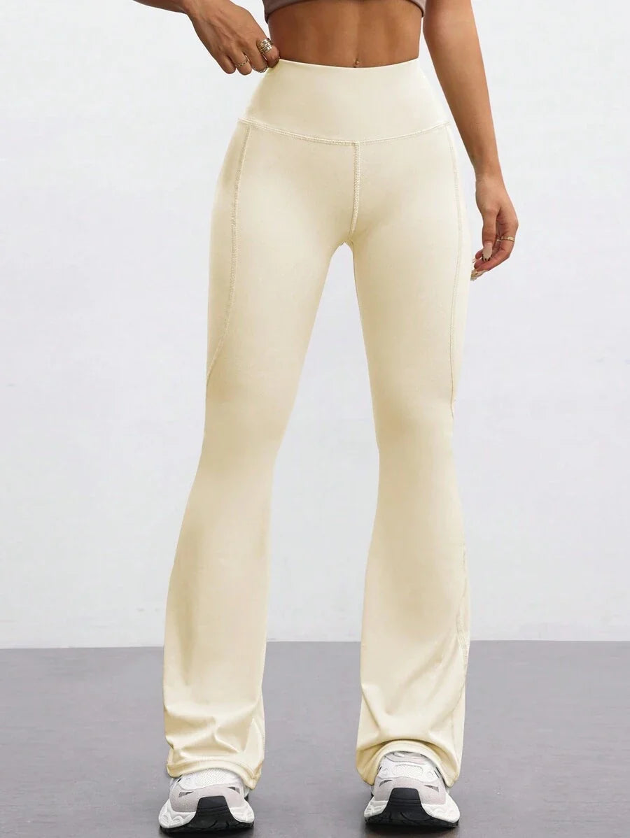 FlareFlex High-Waisted Fleece-Lined Flare Leggings