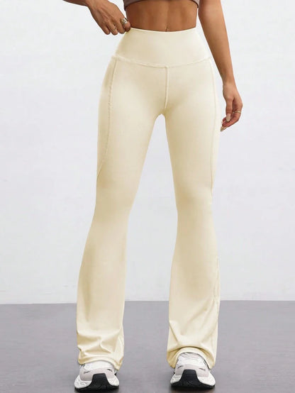 FlareFlex High-Waisted Fleece-Lined Flare Leggings