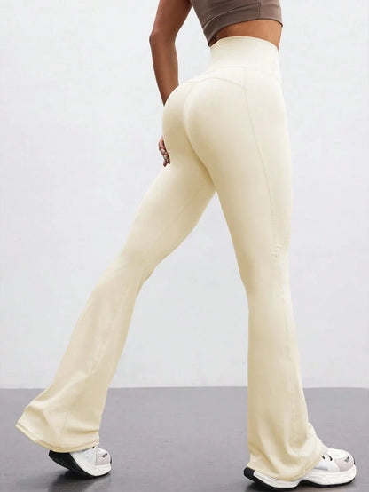 FlareFlex High-Waisted Fleece-Lined Flare Leggings