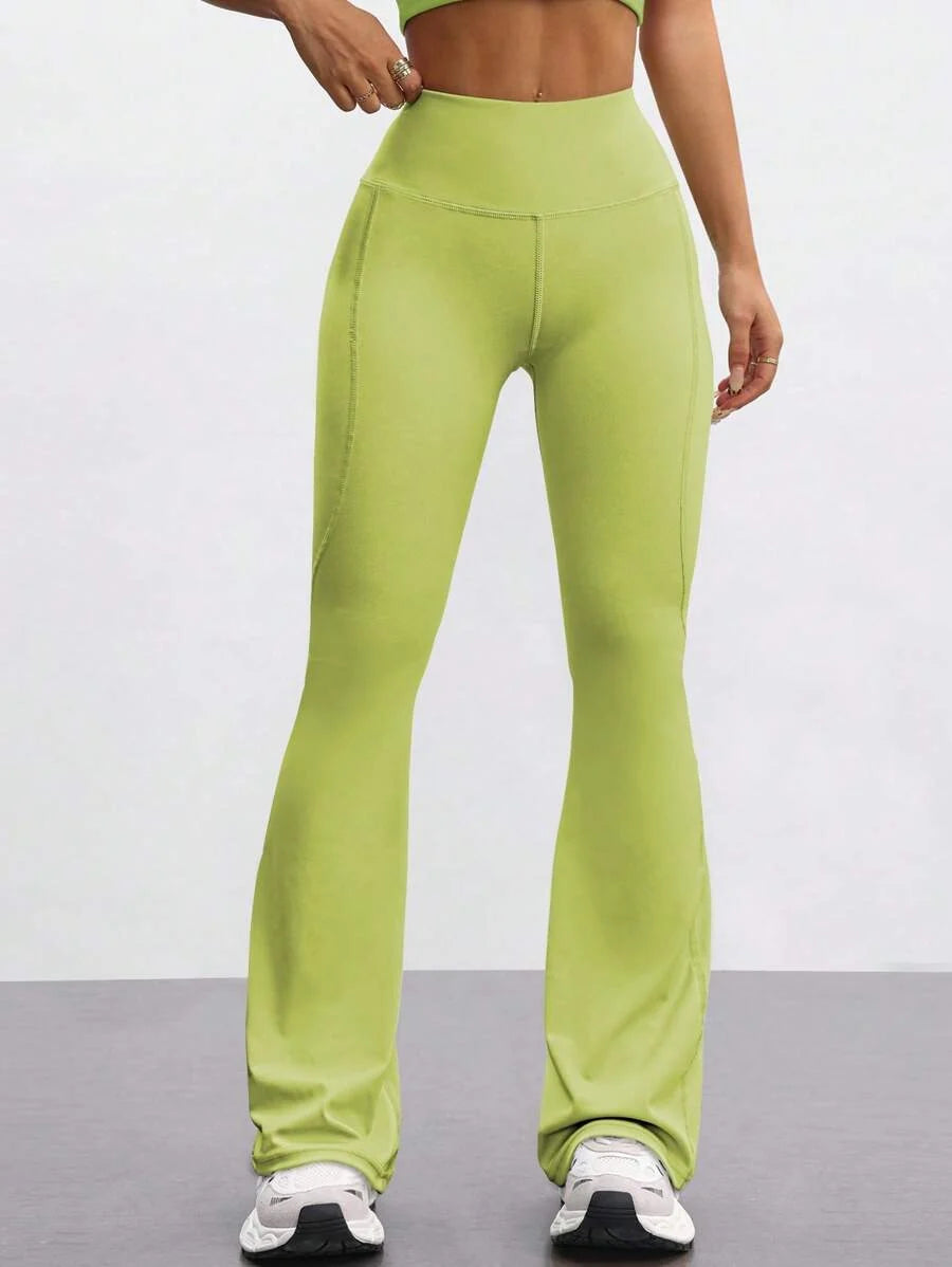 FlareFlex High-Waisted Fleece-Lined Flare Leggings