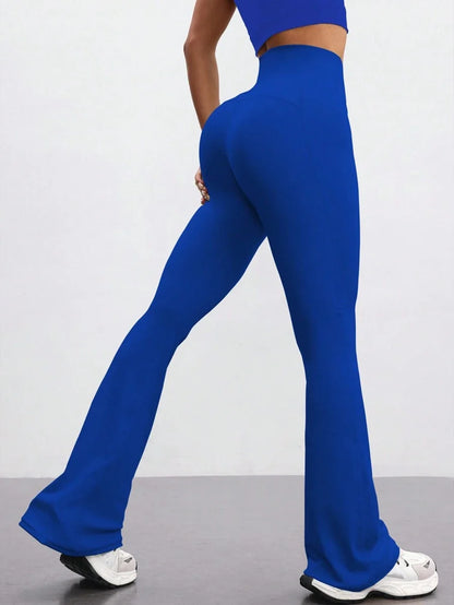 FlareFlex High-Waisted Fleece-Lined Flare Leggings