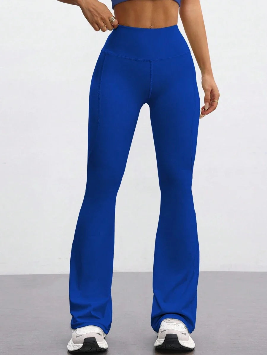FlareFlex High-Waisted Fleece-Lined Flare Leggings