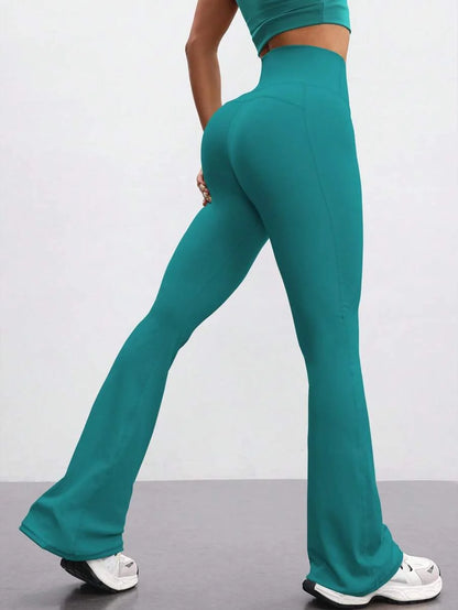 FlareFlex High-Waisted Fleece-Lined Flare Leggings