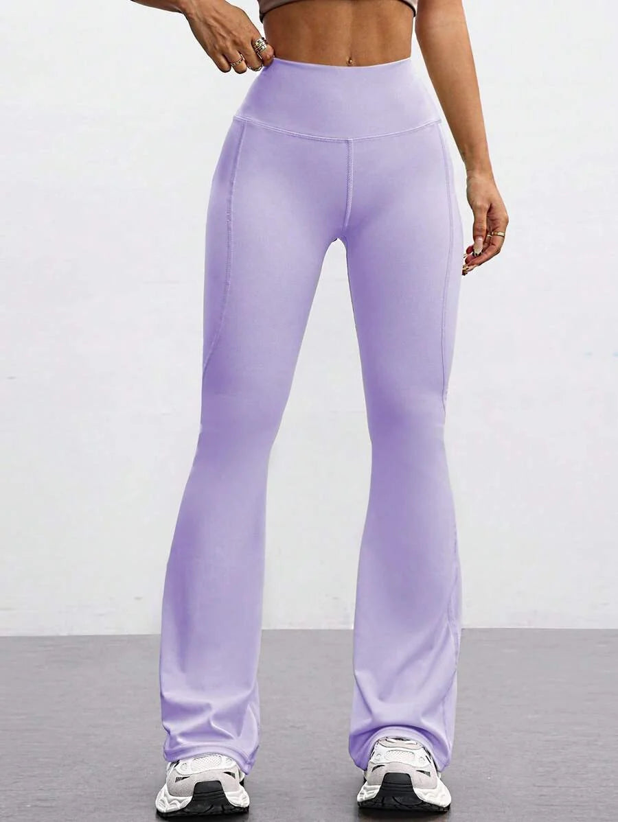 FlareFlex High-Waisted Fleece-Lined Flare Leggings
