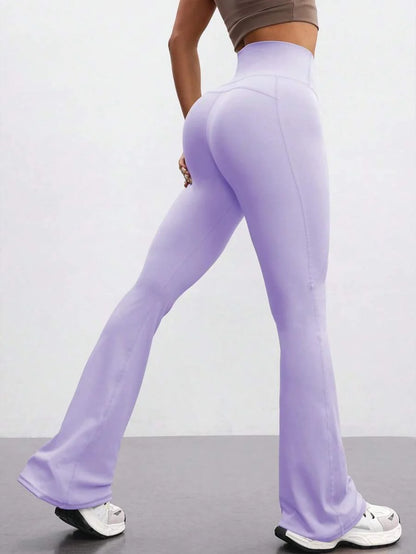 FlareFlex High-Waisted Fleece-Lined Flare Leggings