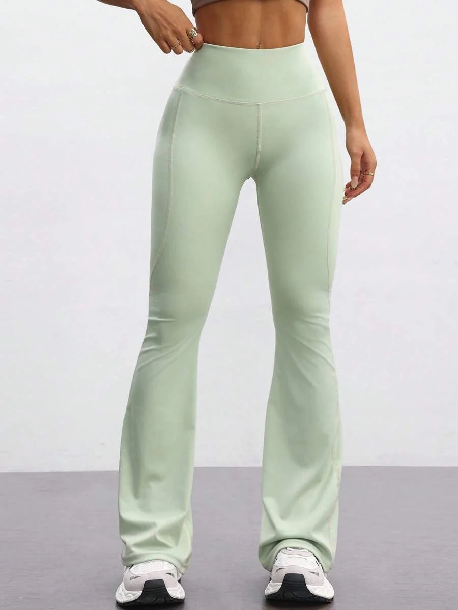 FlareFlex High-Waisted Fleece-Lined Flare Leggings