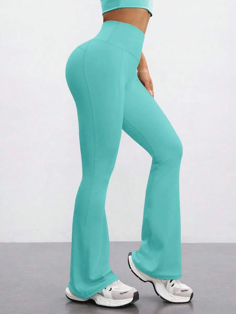 FlareFlex High-Waisted Fleece-Lined Flare Leggings