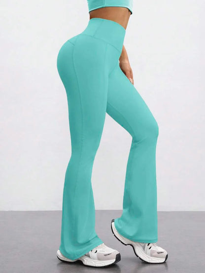 FlareFlex High-Waisted Fleece-Lined Flare Leggings