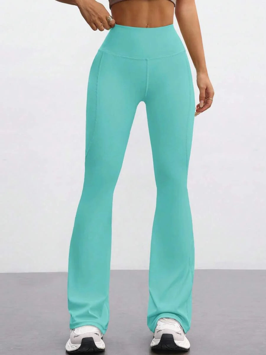 FlareFlex High-Waisted Fleece-Lined Flare Leggings