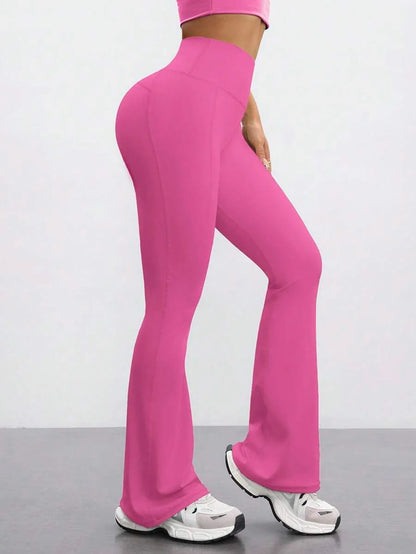 FlareFlex High-Waisted Fleece-Lined Flare Leggings