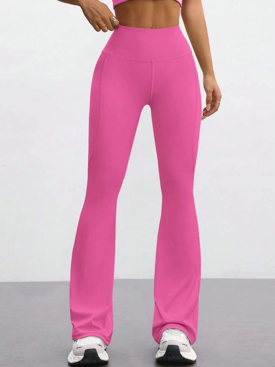 FlareFlex High-Waisted Fleece-Lined Flare Leggings