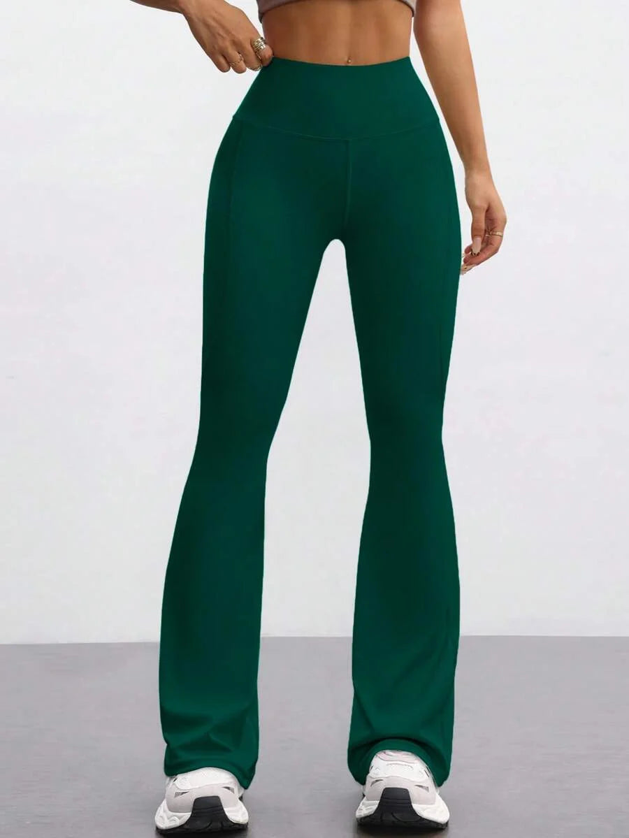 FlareFlex High-Waisted Fleece-Lined Flare Leggings