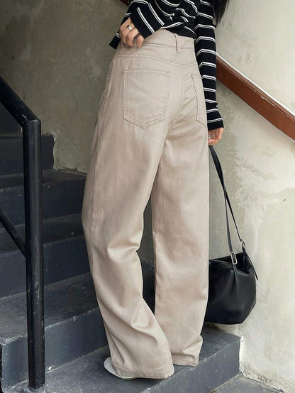 Women's Low Waist Straight Leg Denim Jeans