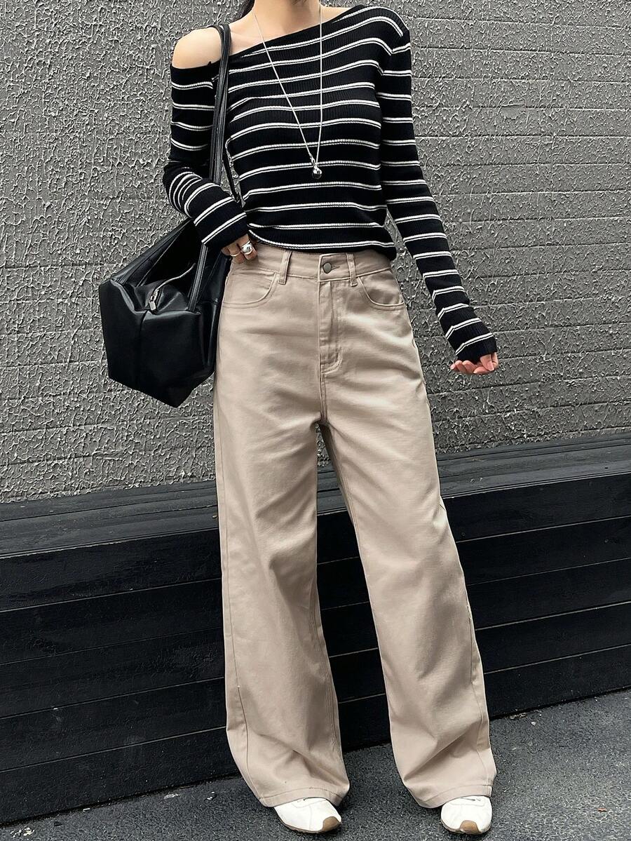 Women's Low Waist Straight Leg Denim Jeans
