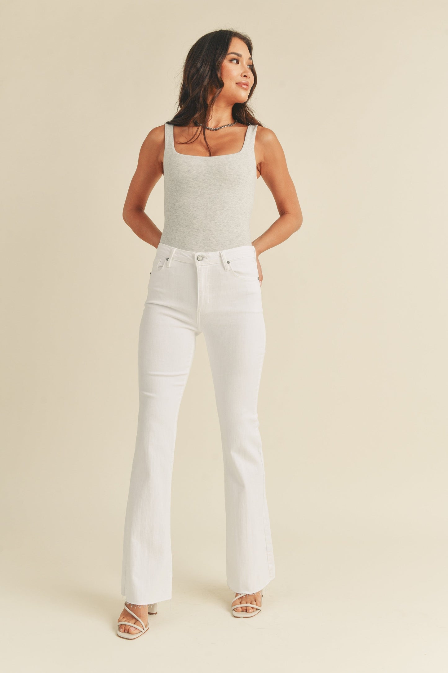 Scissor Cut Flare Jeans