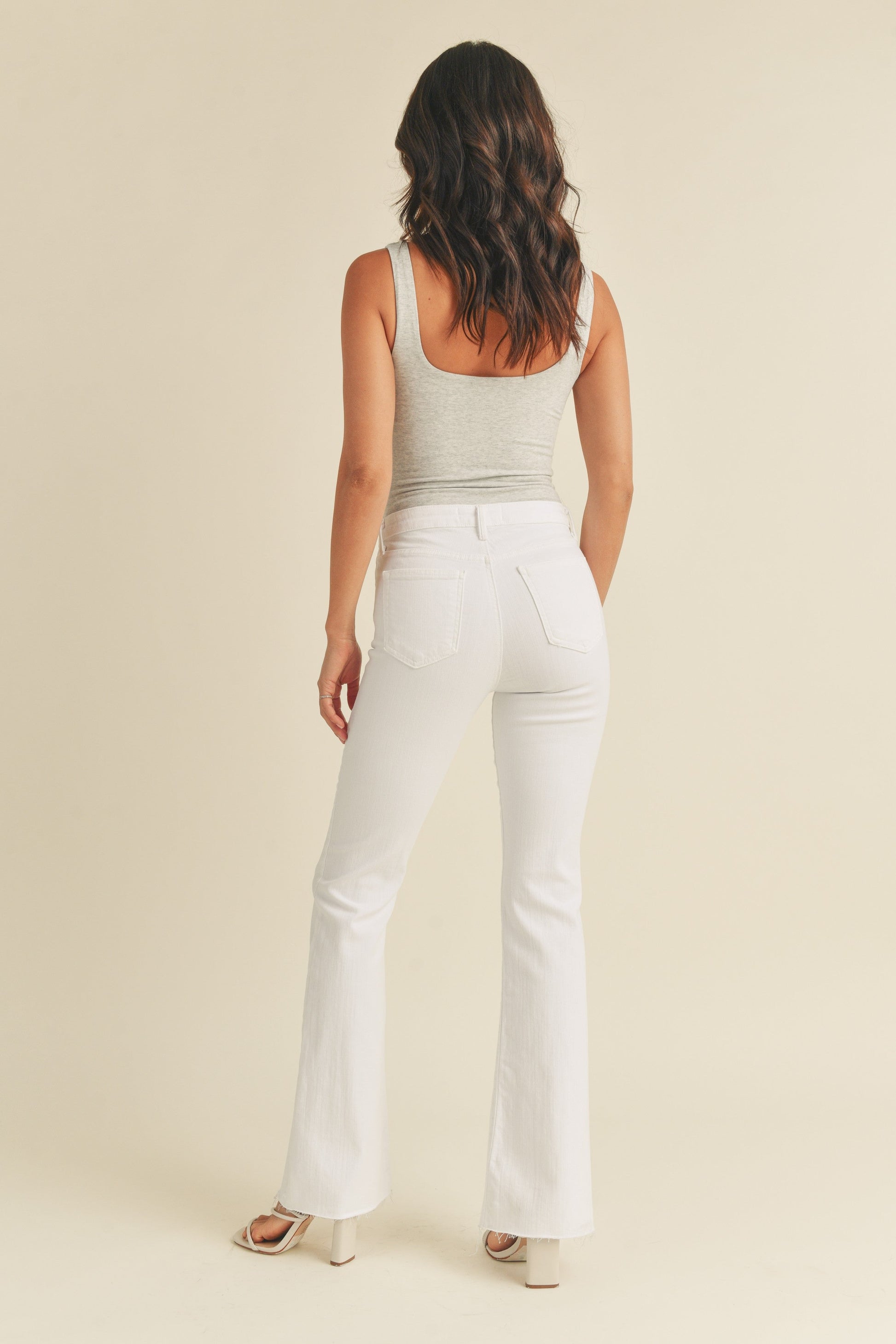 Scissor Cut Flare Jeans
