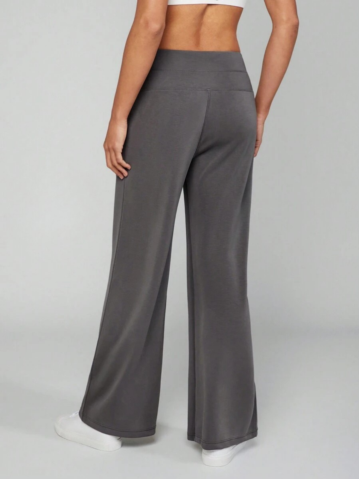 High-Waisted Modal Silk Wide-Leg Lounge Pants with Pockets