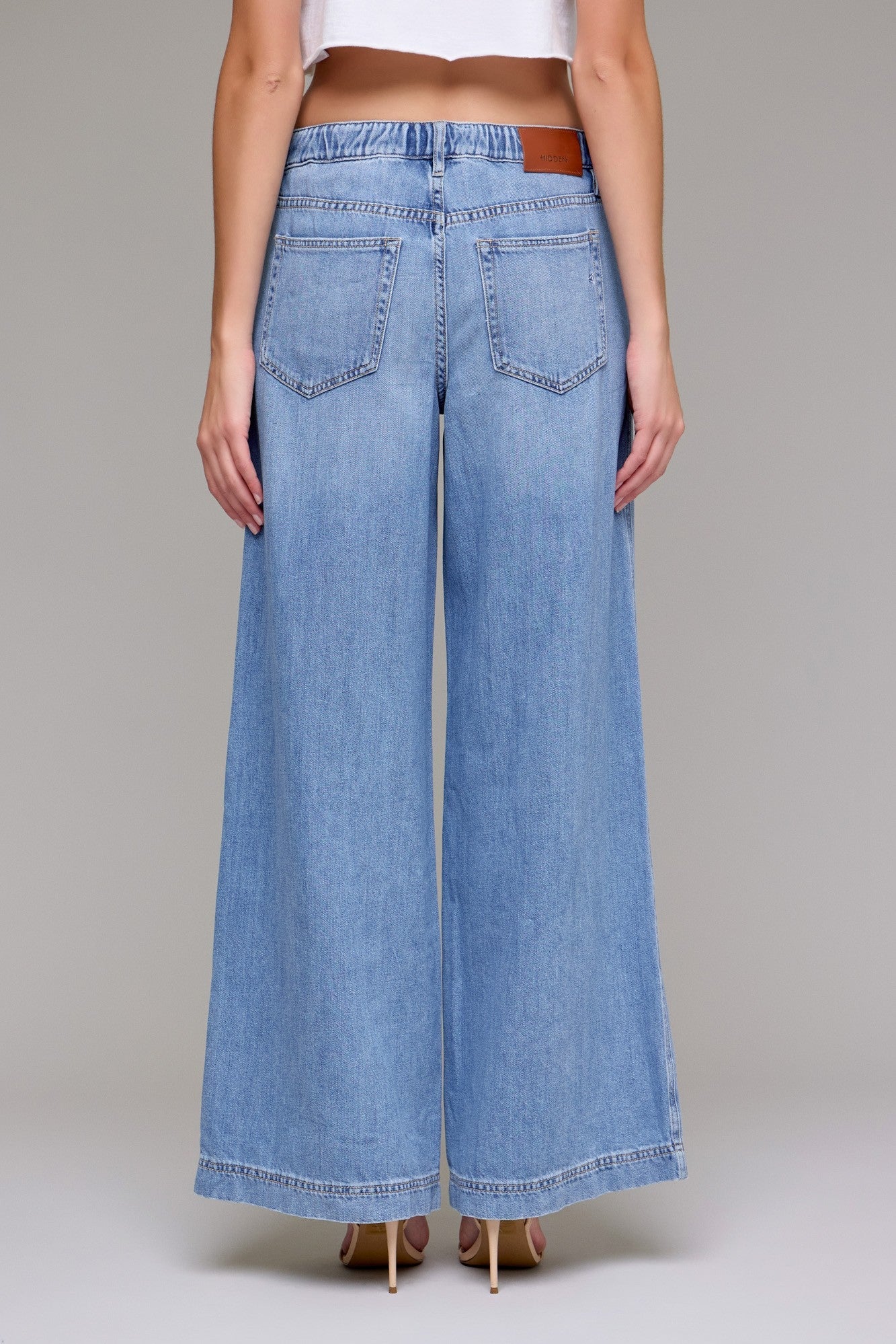 Sophia Drawstring Wide Leg Jean
