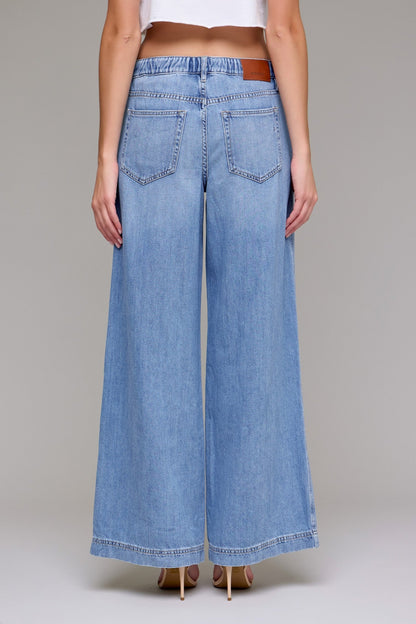 Sophia Drawstring Wide Leg Jean