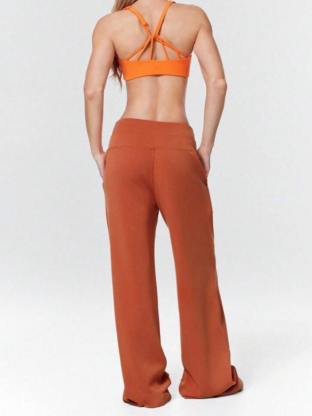 High-Waisted Modal Silk Wide-Leg Lounge Pants with Pockets