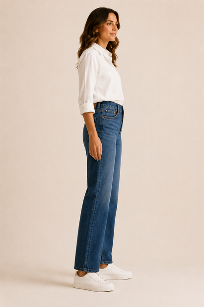 THE EASE™ Relaxed Straight-Leg Jeans