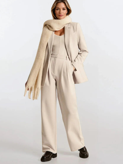 Women's High-Waisted Wide-Leg Casual Trousers