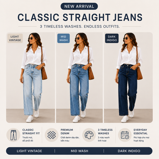 THE EASE™ Relaxed Straight-Leg Jeans