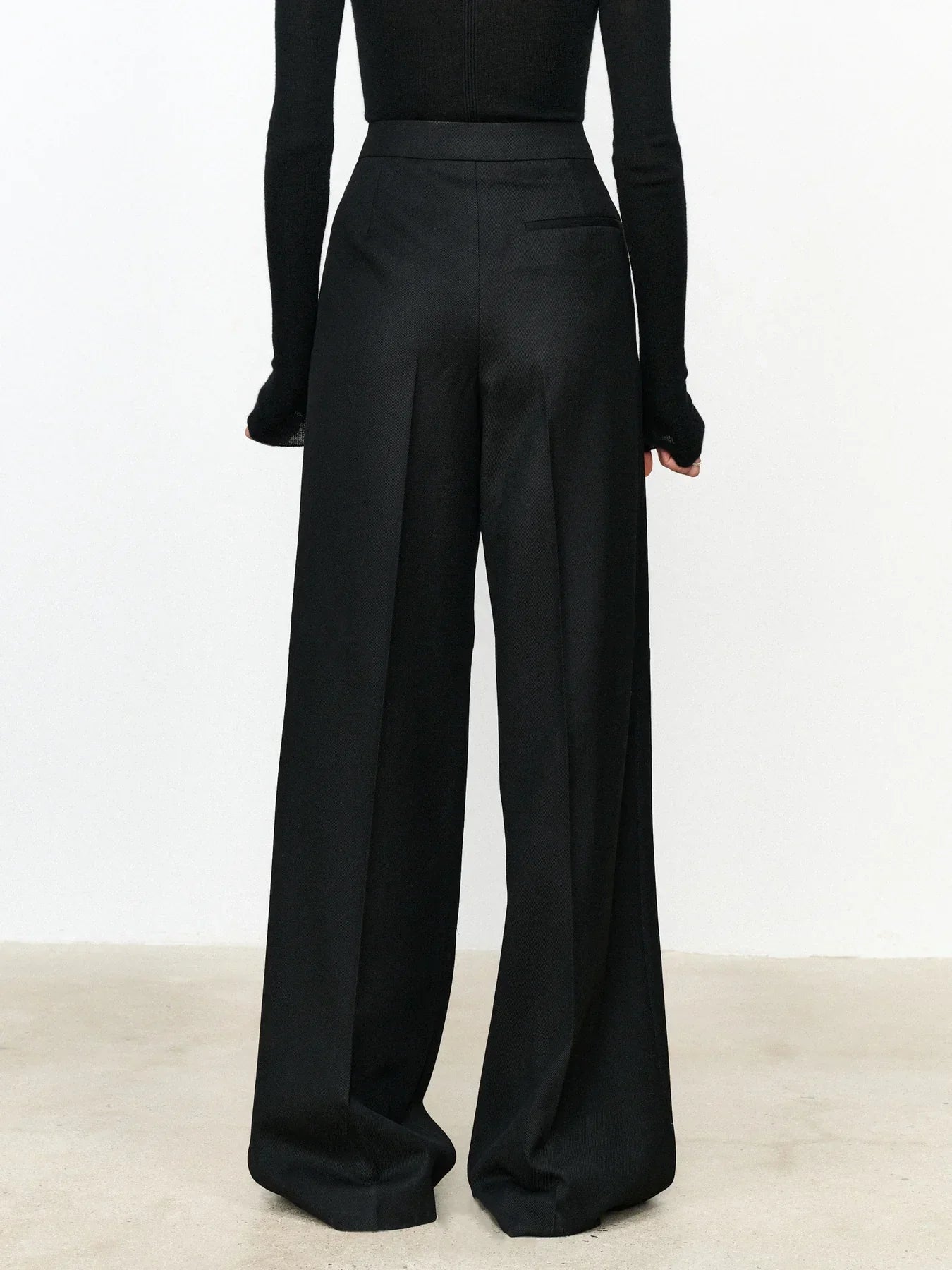 Women's Asymmetric Layered Button-Front Straight Leg Dress Pants