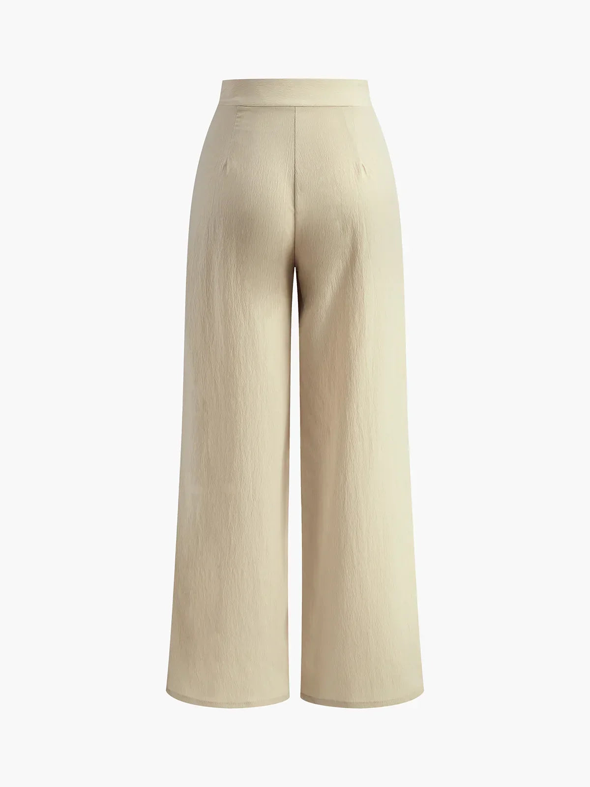 Vintage-Inspired Old Money Pleated Wide Leg Trousers