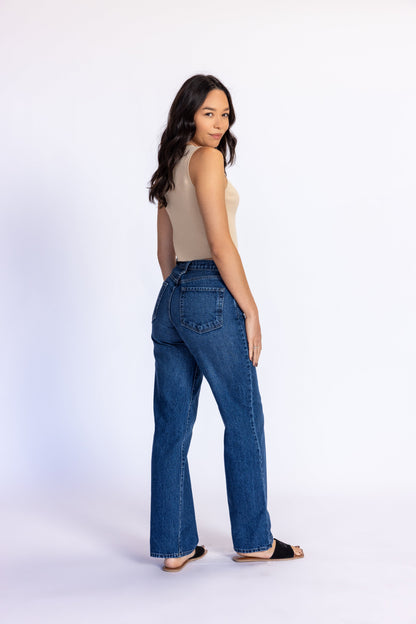 California Classic Wide Leg Jeans