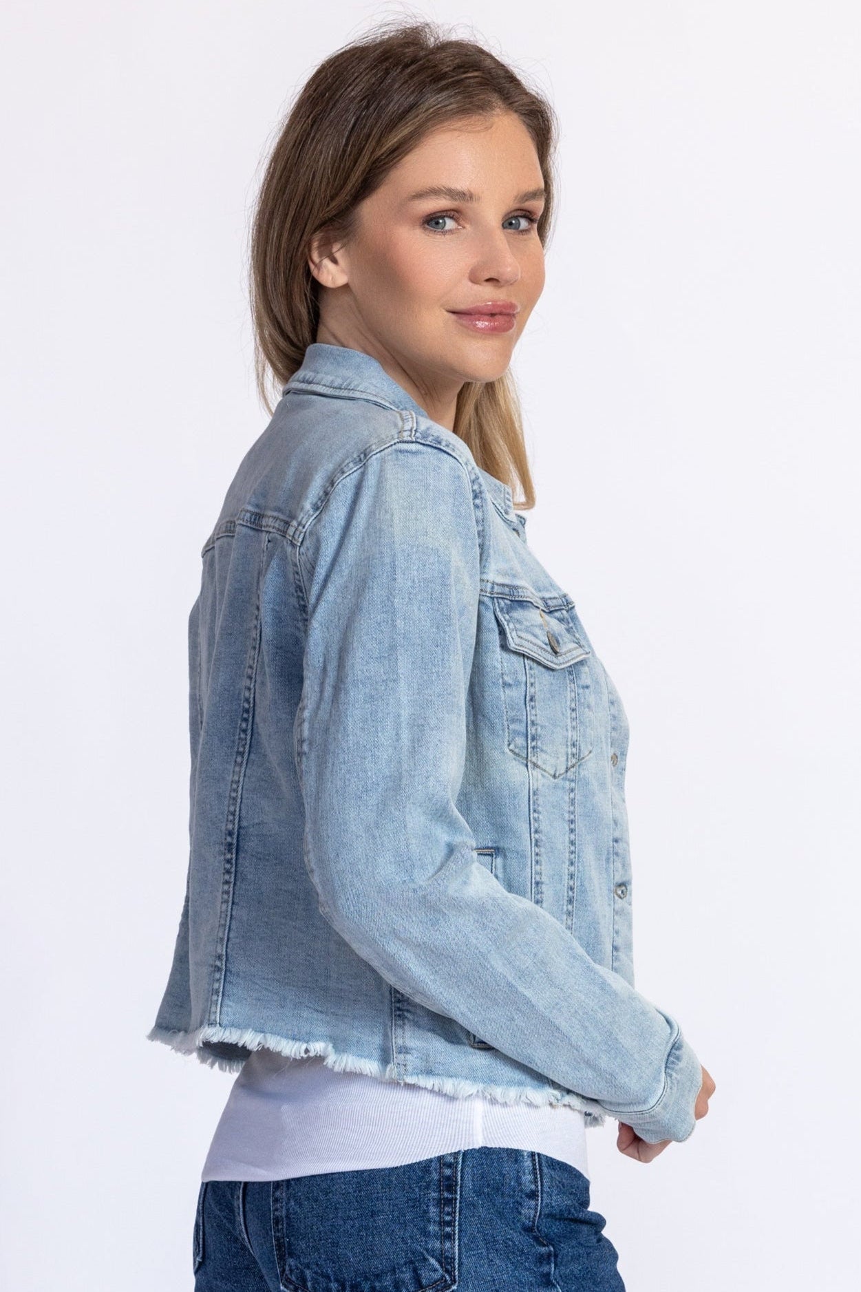 Distressed Jean Jacket