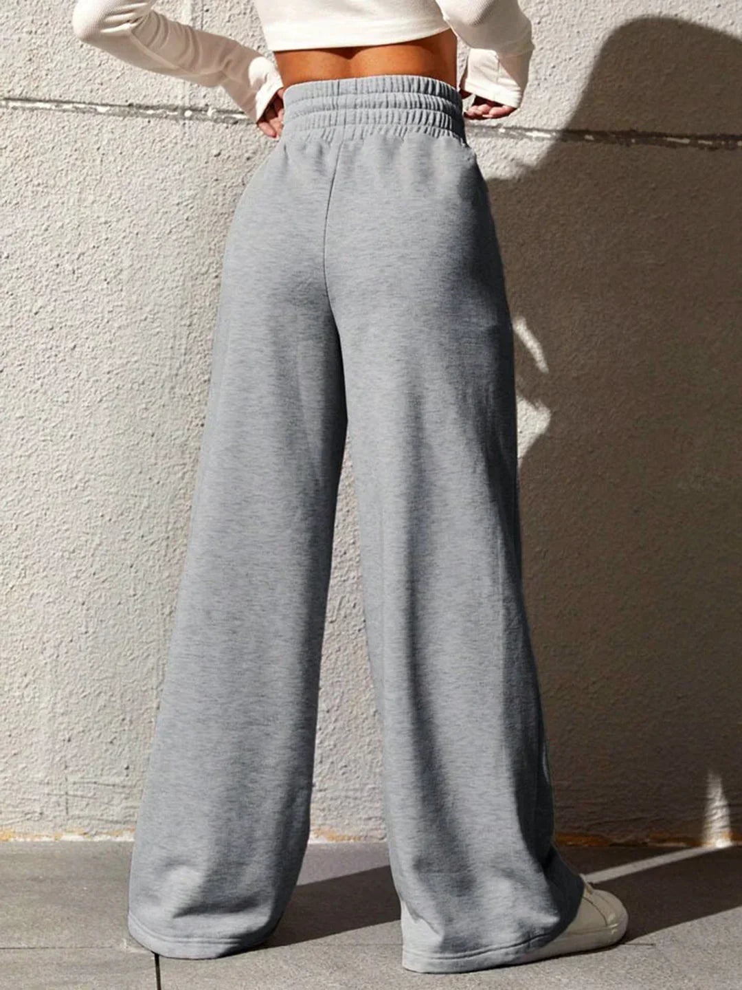 Women's Casual and Chic High-Waisted Wide Leg City Walk Sweatpants