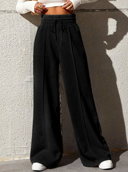 Women's Casual and Chic High-Waisted Wide Leg City Walk Sweatpants