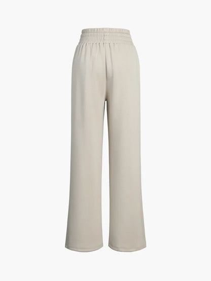 Women's Casual and Chic High-Waisted Wide Leg City Walk Sweatpants