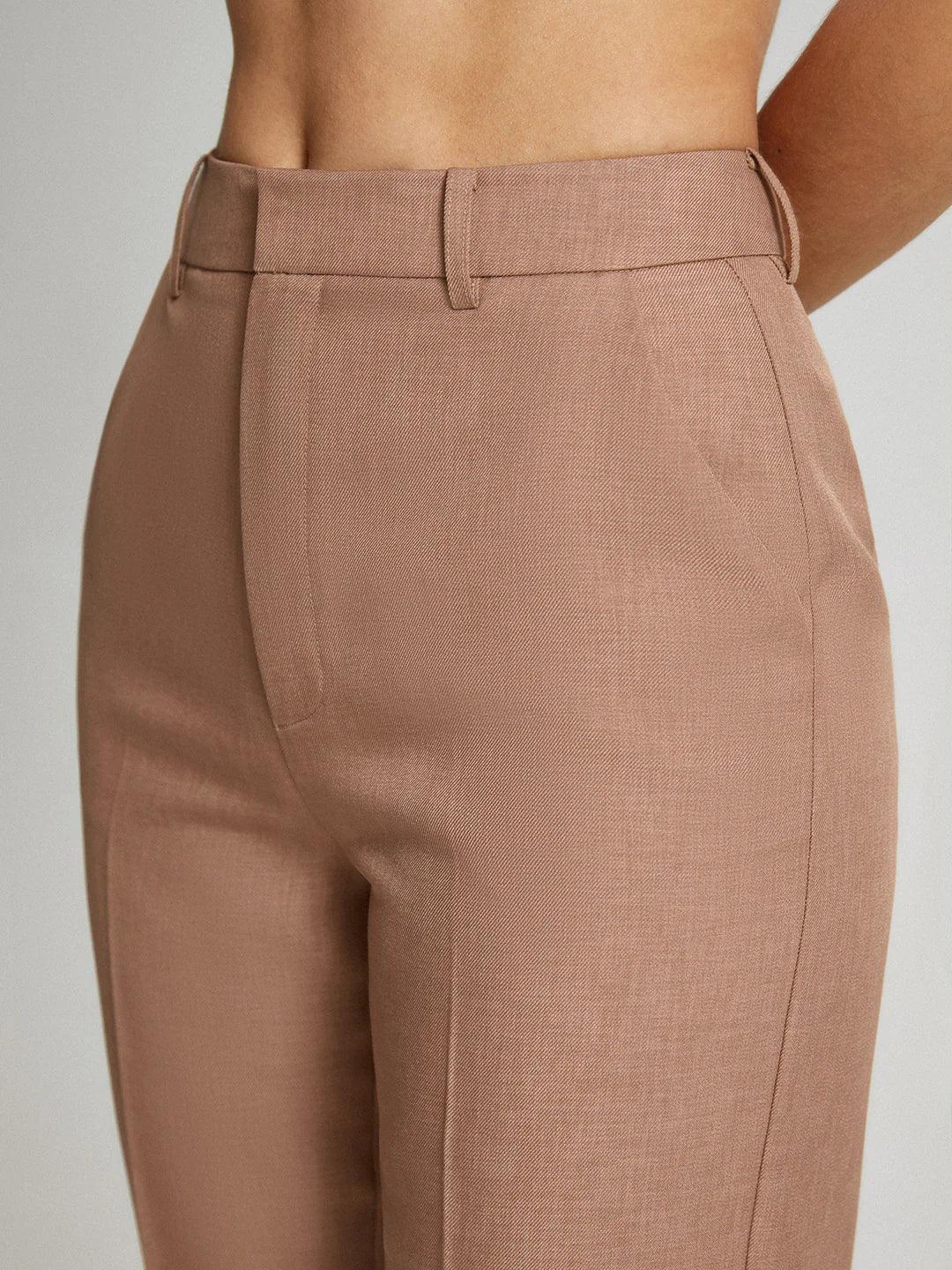 Elegant Women's Ankle-Length Tailored Trousers