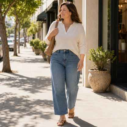 THE EASE™ Relaxed Straight-Leg Jeans