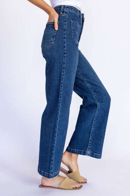 Patch Pocket Wide Leg