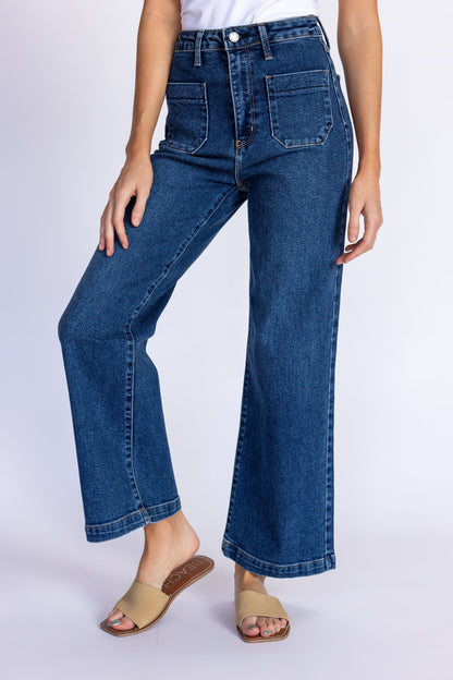 Patch Pocket Wide Leg