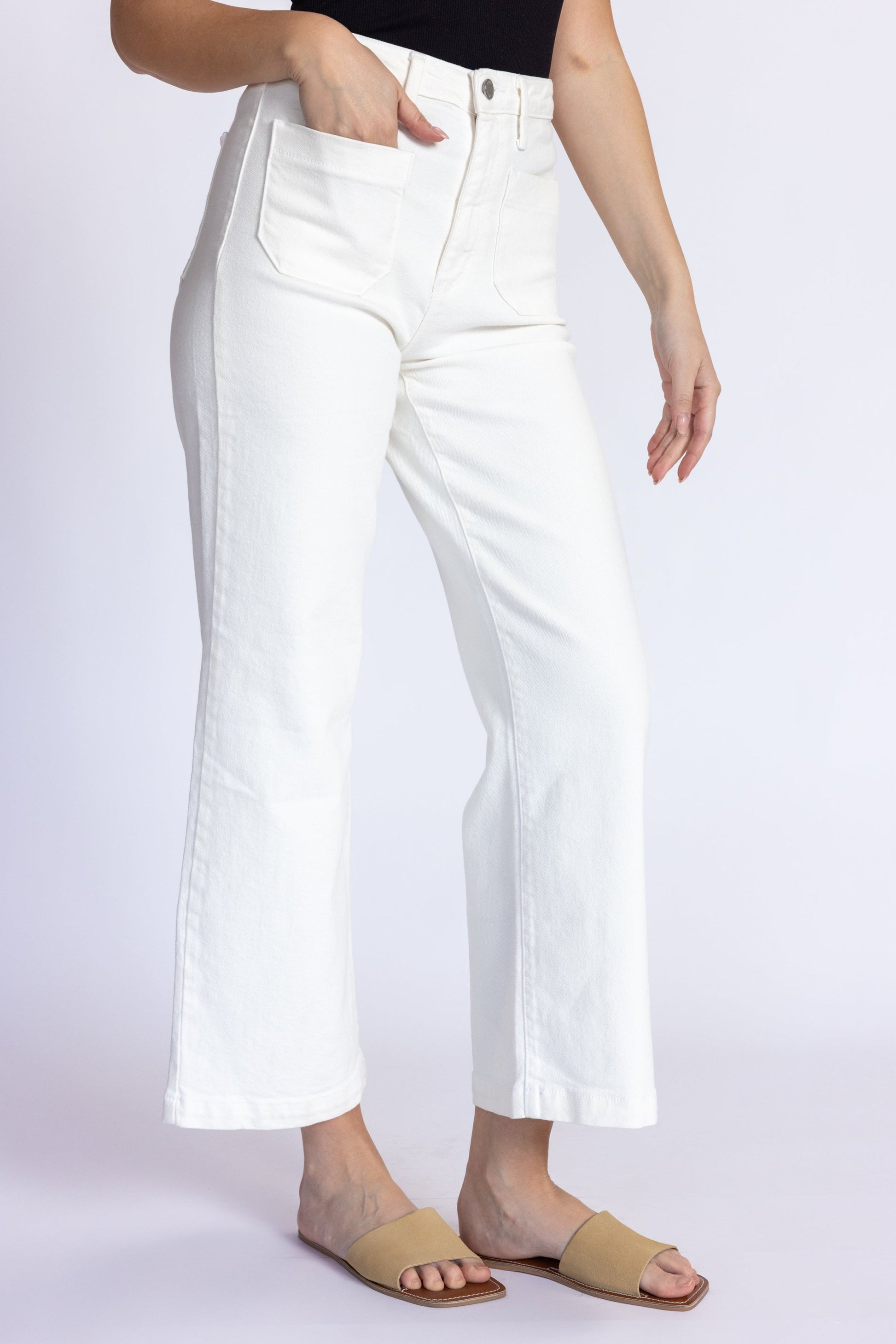 Patch Pocket Wide Leg