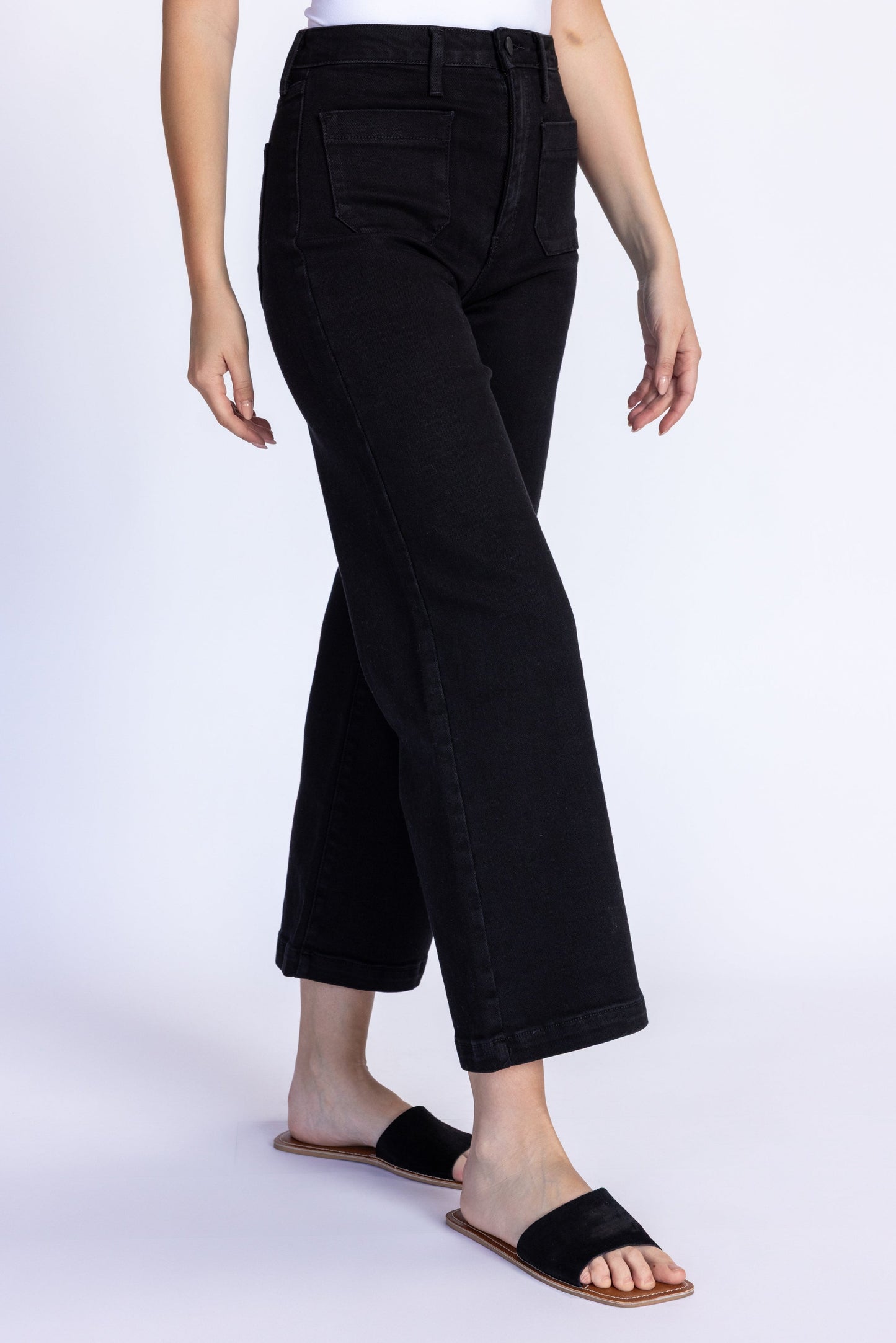 Patch Pocket Wide Leg